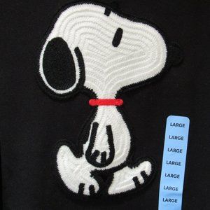 NWT Crochet Snoopy Licensed Character Hoodie with Pocket - Size L